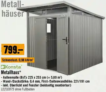 Hornbach Metallhaus Angebot