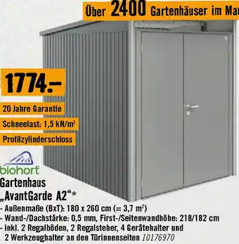 Hornbach Gartenhaus AvantGarde A2 Angebot