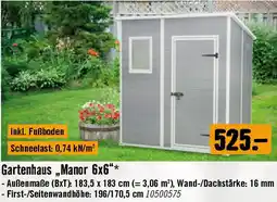 Hornbach Gartenhaus Manor Angebot