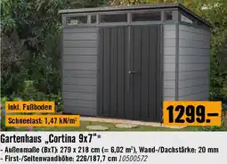 Hornbach Gartenhaus Cortina Angebot