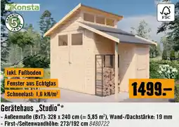 Hornbach Gerätehaus Studio Angebot