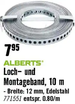 Hornbach Loch- und Montageband Angebot