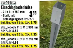 Hornbach Einschlagbodenhülse Angebot