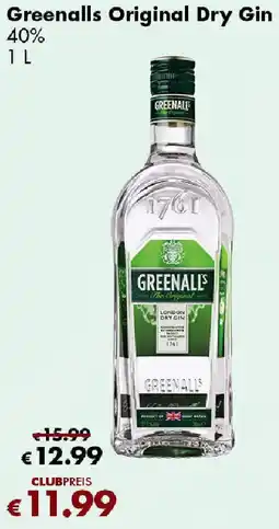 Travel FREE Greenalls Original Dry Gin Angebot