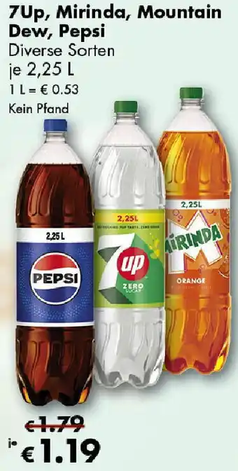 Travel FREE 7Up, Mirinda, Mountain Dew, Pepsi Angebot