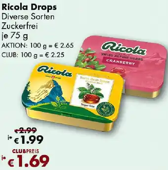 Travel FREE Ricola Drops Angebot