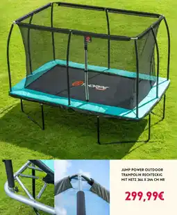 Smyths Toys Jump power outdoor trampolin rechteckig mit netz Angebot