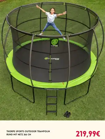 Smyths Toys Thorpe sports outdoor trampolin rund mit netz Angebot