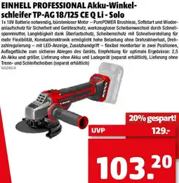 Liebmarkt Akku-Winkel- schleifer Angebot