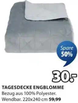 JYSK Tagesdecke engblomme Angebot