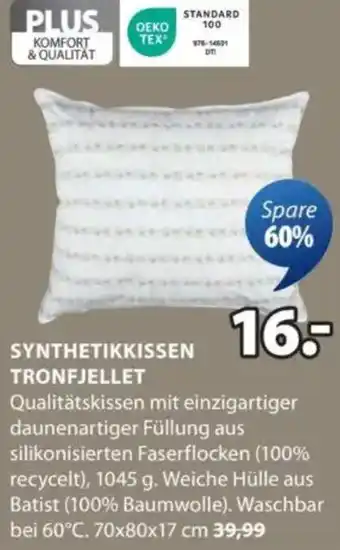 JYSK Synthetikkissen tronfjellet Angebot