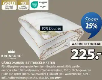 JYSK Gänsedaunen-bettdecke hatten Angebot