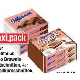 Maximarkt Neapolitaner, Schoko Brownie Fruchtschnitten oder Vollkornschnitten oder Snack Minis Maximarkt Angebot