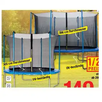 Maximarkt Trampolin versch. Größen Maximarkt Angebot