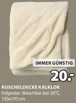 JYSK Kuscheldecke kalklok Angebot