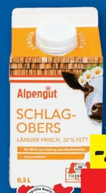 Lidl Alpengut Schlagobers Angebot