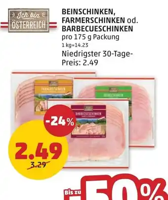 PENNY Beinschinken farmerschinken od. barbecueschinken Angebot