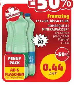 PENNY Römerquelle mineralwasser Angebot