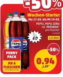 PENNY Pepsi, pepsi zero od. mirinda Angebot