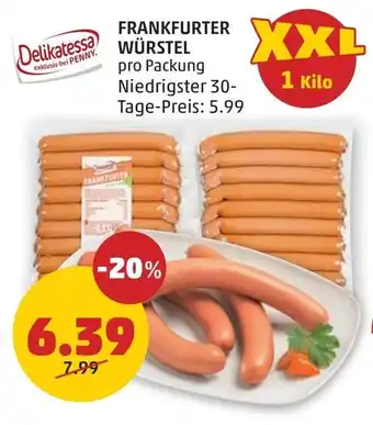 PENNY Frankfurter würstel Angebot