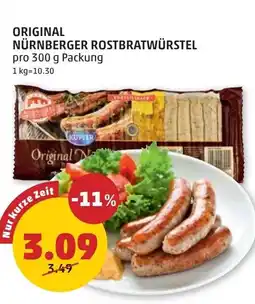 PENNY Original nürnberger rostbratwürstel Angebot