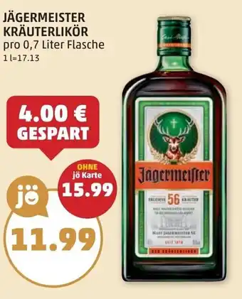 PENNY Jägermeister kräuterlikör Angebot