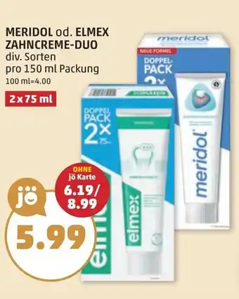 PENNY Meridol od. elmex zahncreme-duo Angebot