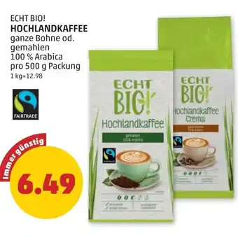 PENNY Hochlandkaffee Angebot