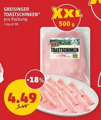 PENNY Greisinger toastschinken Angebot