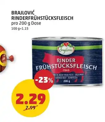 PENNY Brajlović rinderfrühstücksfleisch Angebot