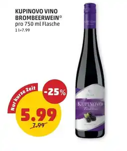 PENNY Kupinovo vino brombeerwein Angebot