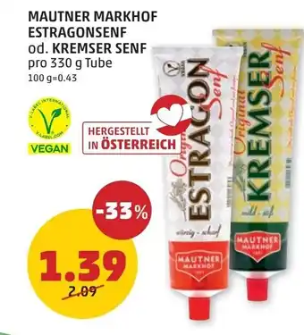 PENNY Kremser senf Angebot