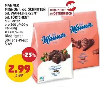 PENNY Manner mignon*, od. schnitten Angebot