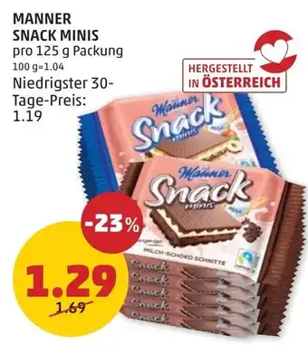 PENNY Manner snack minis Angebot