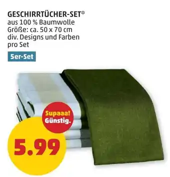 PENNY Geschirrtücher-set Angebot