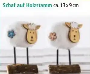 Norma Schaf auf holzstamm Angebot