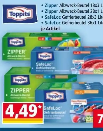 Norma Toppits zipper Angebot