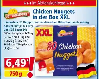 Norma Chicken nuggets in der box xxl Angebot