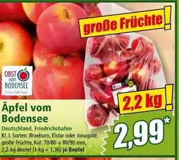 Norma Äpfel vom bodensee Angebot