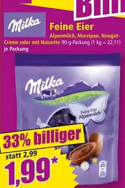 Norma Milka Feine Eier Angebot