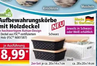 Norma Aufbewahrungskörbe mit holzdeckel Angebot