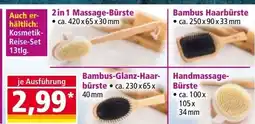 Norma Bambus-glanz-haar- handmassage- bürste Angebot