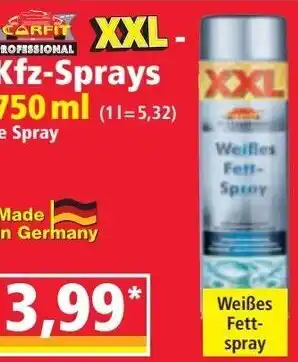 Norma Weißes fett- spray Angebot