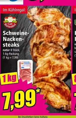 Norma Schweine- nacken- steaks Angebot