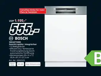 Media Markt Smi4ets08e geschirrspüler, integrierbar Angebot