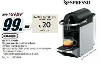 Media Markt Nespresso-kapselmaschine Angebot