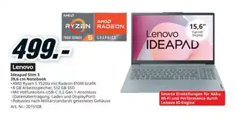 Media Markt Ideapad slim 3 Angebot