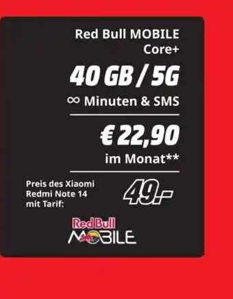 Media Markt Red bull mobile core Angebot