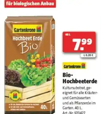 Hagebau Gartenkrone hochbeet erde Angebot