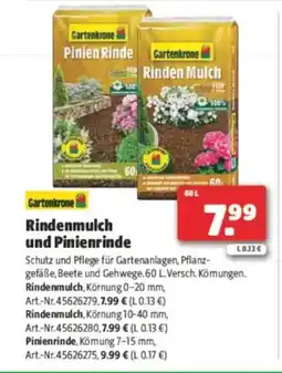 Hagebau Rindenmulch und pinienrinde Angebot